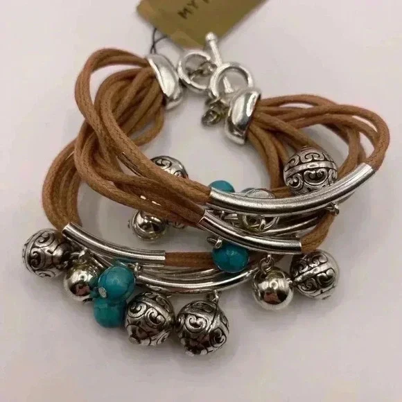 NWT Turquoise Bracelet Silver Blue - Picture 3 of 4